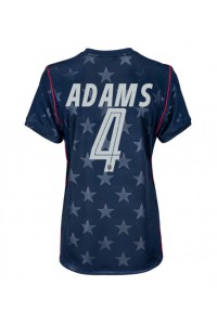 Yhdysvallat Tyler Adams #4 Jalkapallovaatteet Naisten Vieraspaita MM-kisat 2026 Lyhythihainen
